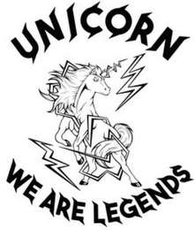 UNICORN WE ARE LEGENDS logo