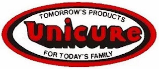UNICURE TOMORROW'S PRODUCTS FOR TODAY'SFAMILY logo