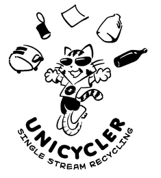 UNICYCLER SINGLE STREAM RECYCLING logo