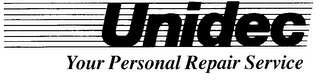 UNIDEC YOUR PERSONAL REPAIR SERVICE logo