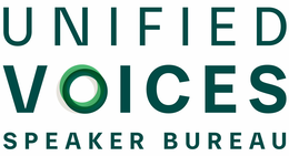 UNIFIED VOICES SPEAKER BUREAU logo