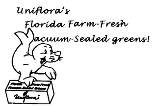UNIFLORA'S FLORIDA FARM-FRESH VACUUM-SEALED GREENS! logo