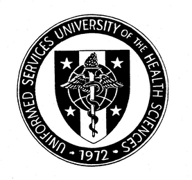 UNIFORMED SERVICES UNIVERSITY OF THE HEALTH SCIENCES 1972 logo