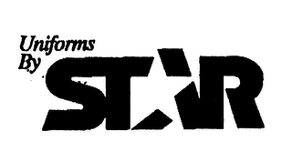 UNIFORMS BY STAR logo