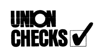 UNION CHECKS logo