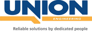 UNION ENGINEERING RELIABLE SOLUTIONS BY DEDICATED PEOPLE logo