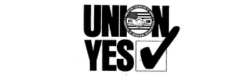 UNION YES AMERICAN FEDERATION OF LABOR CONGRESS OF INDUSTRIAL ORGANIZATIONS AFL CIO logo