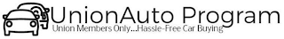 UNIONAUTO PROGRAM UNION MEMBERS ONLY . . . HASSLE FREE CAR BUYING logo