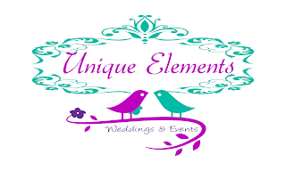 UNIQUE ELEMENTS EVENTS WEDDINGS & EVENTS logo