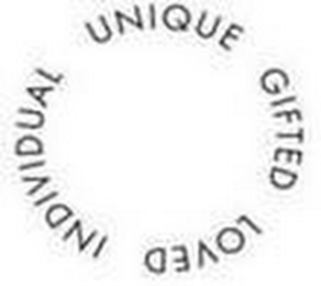 UNIQUE GIFTED LOVED INDIVIDUAL logo