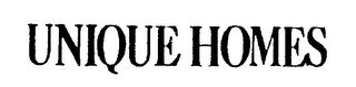 UNIQUE HOMES logo