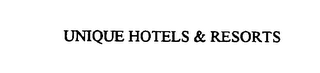 UNIQUE HOTELS & RESORTS logo