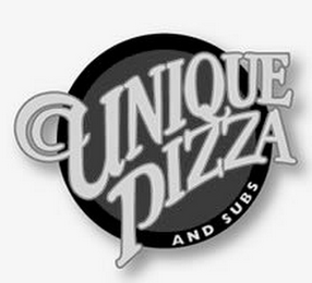 UNIQUE PIZZA AND SUBS logo