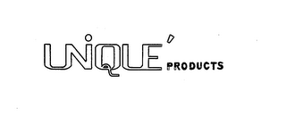 UNIQUE PRODUCTS logo