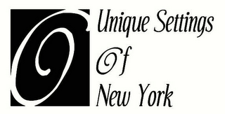 UNIQUE SETTINGS OF NEW YORK logo