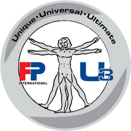 UNIQUE · UNIVERSAL · ULTIMATE FP INTERNATIONAL U3 logo
