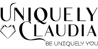 UNIQUELY CLAUDIA BE UNIQUELY YOU logo