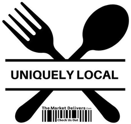 UNIQUELY LOCAL THEMARKETDELIVERS.COM CHECK US OUT logo