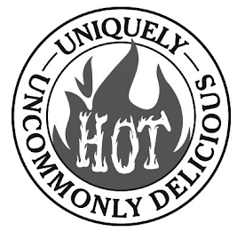 UNIQUELY UNCOMMONLY DELICIOUS HOT logo