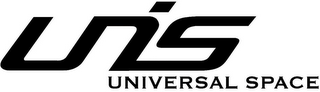 UNIS UNIVERSAL SPACE logo