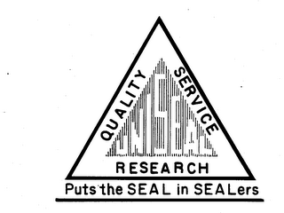 UNISEAL QUALITY SERVICE RESEARCH PUTS THE SEAL IN SEALERS logo