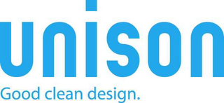 UNISON GOOD CLEAN DESIGN. logo