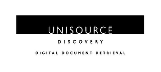 UNISOURCE DISCOVERY DIGITAL DOCUMENT RETRIEVAL logo