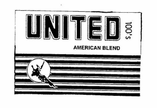 UNITED 100'S AMERICAN BLEND logo