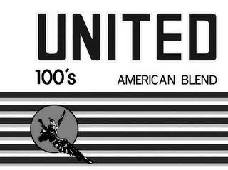 UNITED 100'S AMERICAN BLEND logo