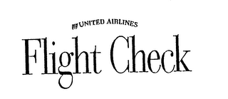 UNITED AIRLINES FLIGHT CHECK logo