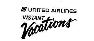 UNITED AIRLINES INSTANT VACATIONS logo