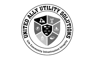 UNITED ALLY UTILITY SOLUTIONS LIFE COMMUNITY INFRASTRUCTURE INTEGRITY logo