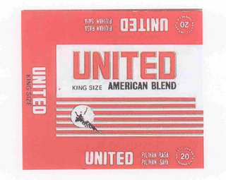 UNITED AMERICAN BLEND KING SIZE UNITED PILIHAN RASA PILIHAN SAYA logo