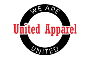 UNITED APPAREL WE ARE UNITED logo