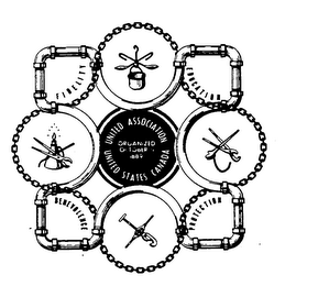 UNITED ASSOCIATION UNITED STATES CANADA ORGANIZED OCTOBER 11 1889 logo