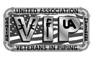 UNITED ASSOCIATION VETERANS IN PIPING CAREERS FOR VETERANS VIP UA logo