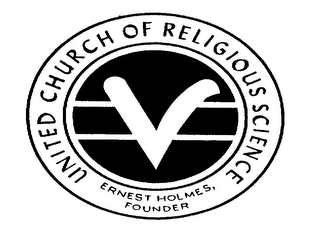 UNITED CHURCH OF RELIGIOUS SCIENCE ERNEST HOLMES, FOUNDER V logo