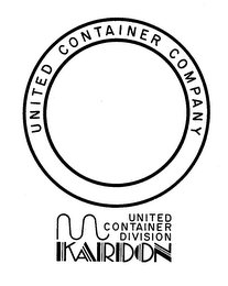 UNITED CONTAINER COMPANY UNITED CONTAINER DIVISION KARDON logo