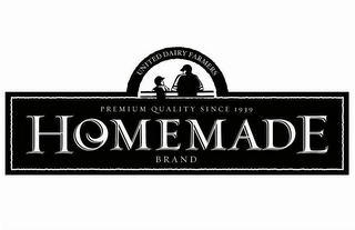 UNITED DAIRY FARMERS PREMIUM QUALITY SINCE 1939 HOMEMADE BRAND logo
