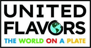 UNITED FLAVORS THE WORLD ON A PLATE logo