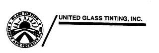 UNITED GLASS TINTING, INC. GLASS TINTING SAFETY AND SECURITY FILMS logo