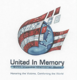 UNITED IN MEMORY 9·11 VICTIMS MEMORIAL QUILT HONORING THE VICTIMS, COMFORTING THE WORLD logo