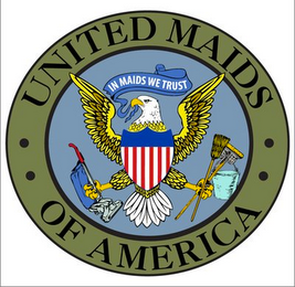 UNITED MAIDS OF AMERICA IN MAIDS WE TRUST logo