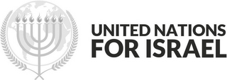 UNITED NATIONS FOR ISRAEL logo