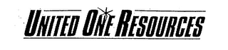 UNITED ONE RESOURCES logo