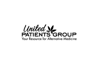 UNITED PATIENTS GROUP YOUR RESOURCE FOR ALTERNATIVE MEDICINE logo