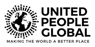 UNITED PEOPLE GLOBAL MAKING THE WORLD ABETTER PLACE logo