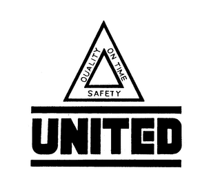UNITED QUALITY ON TIME SAFETY logo