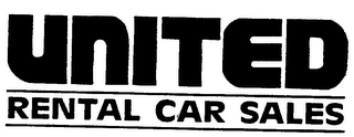UNITED RENTAL CAR SALES logo