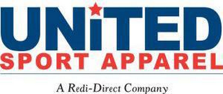 UNITED SPORT APPAREL A REDI-DIRECT COMPANY logo